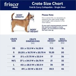 Frisco Heavy Duty Fold & Carry Single Door Collapsible Wire Dog Crate -The Pet Haven Shop 109783 PT2. AC SS1800 V1667228771