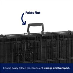 Frisco Heavy Duty Fold & Carry Double Door Collapsible Wire Dog Crate -The Pet Haven Shop 109789 PT5. AC SS1800 V1667228785