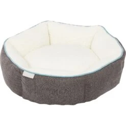 Frisco Sherpa Hexagon Bolster Cat & Dog Bed -The Pet Haven Shop 144813 PT2. AC SS1800 V1566404009