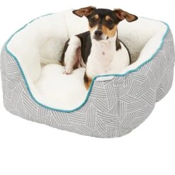 Frisco Square Deep Bolster Cat & Dog Bed -The Pet Haven Shop 144829 PT4. AC SS1800 V1578442895