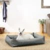 Frisco Rectangular Bolster Dog Bed W/Removable Cover, Dark Gray 1 Frisco Rectangular Bolster Dog Bed W/Removable Cover, Dark Gray -The Pet Haven Shop 144865 MAIN. AC SS1800 V1566404860