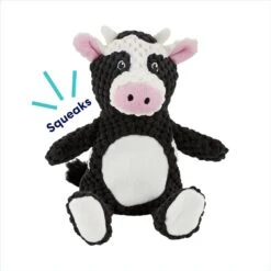 Frisco Cow Textured Plush Squeaky Dog Toy -The Pet Haven Shop 147059 PT2. AC SS1800 V1691776574
