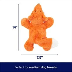 Frisco Fox Plush With Inside Rope Squeaky Dog Toy -The Pet Haven Shop 147065 PT1. AC SS1800 V1692020095