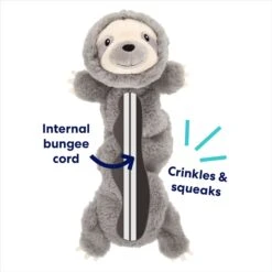 Frisco Sloth Bungee Plush Squeaky Dog Toy -The Pet Haven Shop 152826 PT2. AC SS1800 V1686579149