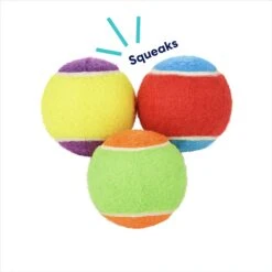 Frisco Fetch Squeaking Colorful Tennis Ball Dog Toy -The Pet Haven Shop 152846 PT2. AC SS1800 V1691776638