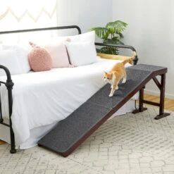 Frisco Deluxe Wooden Carpeted Cat & Dog Ramp -The Pet Haven Shop 156784 PT4. AC SS1800 V1579102085