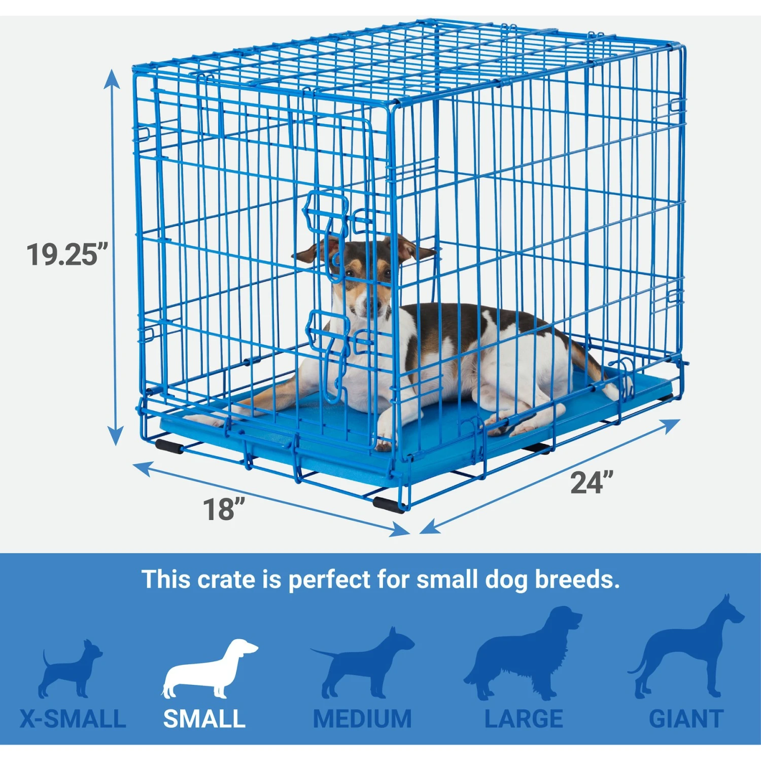Frisco Fold & Carry Single Door Collapsible Wire Dog Crate 4 Frisco Fold & Carry Single Door Collapsible Wire Dog Crate - Image 2