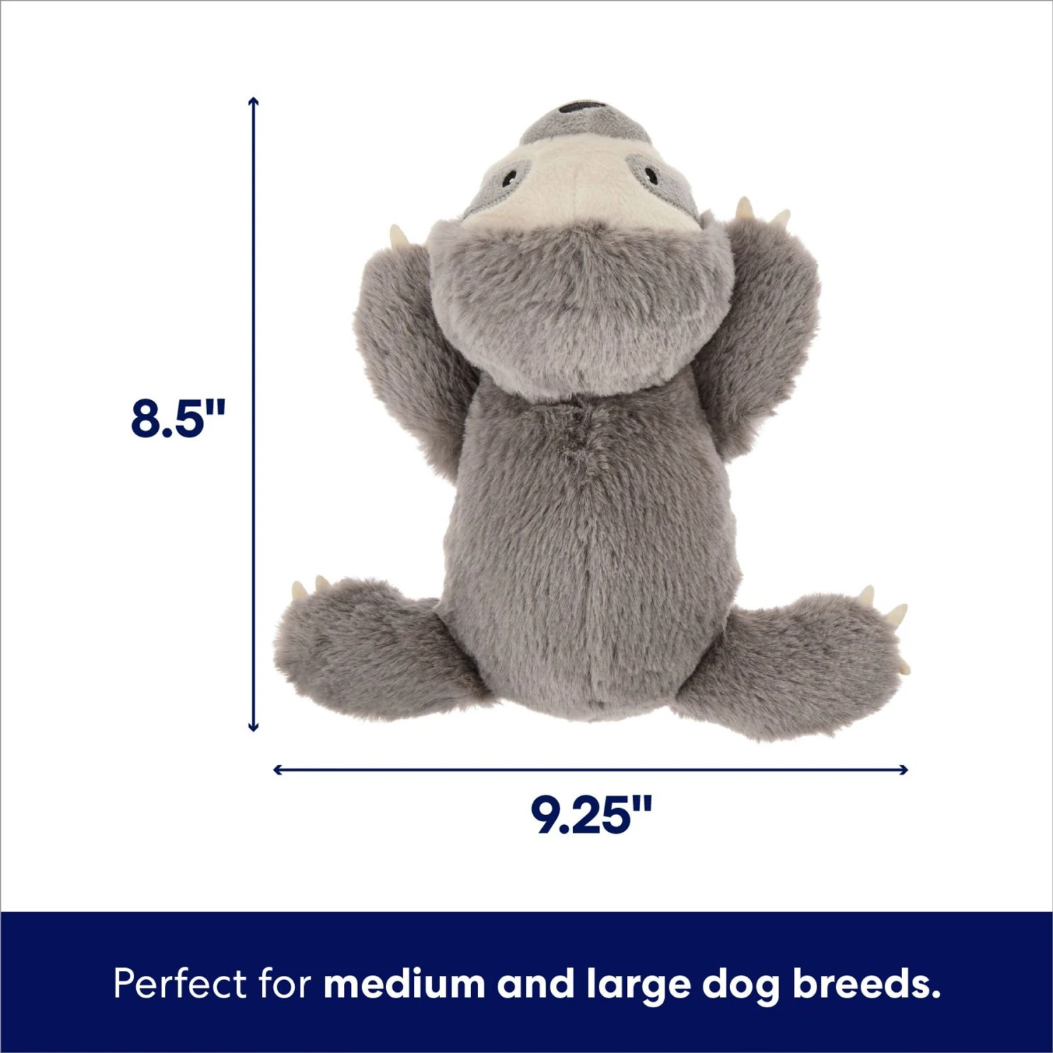 Frisco Sloth Plush Squeaky Dog Toy 4 Frisco Sloth Plush Squeaky Dog Toy - Image 2