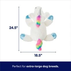 Frisco Unicorn Plush Squeaky Dog Toy -The Pet Haven Shop 174691 PT1. AC SS1800 V1695670692