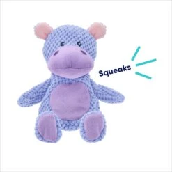 Frisco Hippo Textured Plush Squeaky Dog Toy -The Pet Haven Shop 174697 PT2. AC SS1800 V1695659158