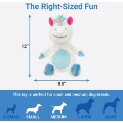 Frisco Unicorn Textured Plush Squeaky Dog Toy -The Pet Haven Shop 174699 PT1. AC SS1800 V1574719131