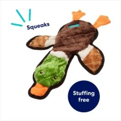 Frisco Mallard Stuffing-Free Flat Plush Squeaky Dog Toy -The Pet Haven Shop 174731 PT2. AC SS1800 V1686579090