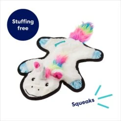Frisco Unicorn Stuffing-Free Flat Plush Squeaky Dog Toy -The Pet Haven Shop 174737 PT2. AC SS1800 V1695670697