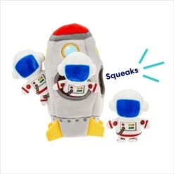 Frisco Rocket Ship Hide & Seek Puzzle Plush Squeaky Dog Toy -The Pet Haven Shop 174753 PT3. AC SS1800 V1695670718
