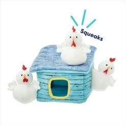 Frisco Chicken Coop Hide & Seek Puzzle Plush Squeaky Dog Toy -The Pet Haven Shop 174755 PT3. AC SS1800 V1691783971