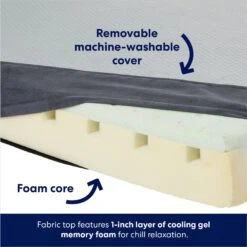 Frisco Cooling Orthopedic Pillow Dog Bed W/Removable Cover -The Pet Haven Shop 210223 PT3. AC SS1800 V1700243663