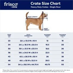 Frisco Heavy Duty Single Door Wire Dog Crate -The Pet Haven Shop 210677 PT2. AC SS1800 V1667859376