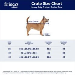 Frisco Heavy Duty Fold & Carry Double Door Collapsible Wire Dog Crate & Mat Kit -The Pet Haven Shop 212618 PT2. AC SS1800 V1667229328