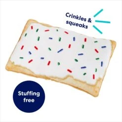 Frisco Frosted Pastry Stuffing-Free Flat Plush Squeaky Dog Toy -The Pet Haven Shop 213812 PT2. AC SS1800 V1686580151