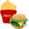 Frisco Burger & Fries Plush Squeaky Dog Toy -The Pet Haven Shop 213822 MAIN. AC SS1800 V1590069376