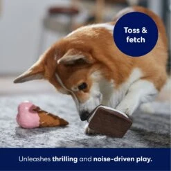 Frisco Ice Cream Sandwich & Ice Cream Cone Latex Squeaky Dog Toy -The Pet Haven Shop 213840 PT3. AC SS1800 V1695242030