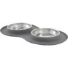 Frisco Double Stainless Steel Pet Bowl With Silicone Mat -The Pet Haven Shop 215986 MAIN. AC SS1800 V1591020063