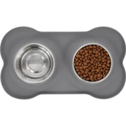 Frisco Silicone Stainless Steel Double Diner Dog & Cat Bowl 13 Frisco Silicone Stainless Steel Double Diner Dog & Cat Bowl -The Pet Haven Shop 215990 PT4. AC SS1800 V1591020097