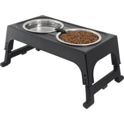 Frisco Stainless Steel Bowls With Adjustable Elevated Holder 9 Frisco Stainless Steel Bowls With Adjustable Elevated Holder -The Pet Haven Shop 216015 PT2. AC SS1800 V1591020383