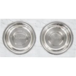 Frisco Marble Print Stainless Steel Double Elevated Dog Bowl 11 Frisco Marble Print Stainless Steel Double Elevated Dog Bowl -The Pet Haven Shop 216017 PT3. AC SS1800 V1591020397