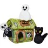 Frisco Halloween Haunted Shack Hide & Seek Puzzle Plush Squeaky Dog Toy -The Pet Haven Shop 218598 MAIN. AC SS1800 V1594653389