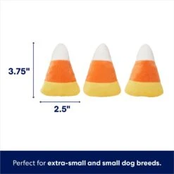 Frisco Halloween Candy Corn Plush Squeaky Dog Toy -The Pet Haven Shop 218619 PT1. AC SS1800 V1689872725