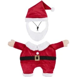 Frisco Front Walking Santa Dog & Cat Costume, 1 Count -The Pet Haven Shop 228785 PT4. AC SS1800 V1600708691