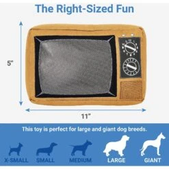 Frisco Retro Television Ballistic Nylon Plush Squeaky Dog Toy -The Pet Haven Shop 230308 PT1. AC SS1800 V1599945062