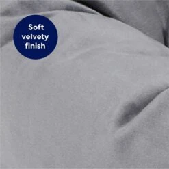 Frisco Velvet Round Bolster Dog Bed W/Removable Cover -The Pet Haven Shop 232178 PT4. AC SS1800 V1671203005