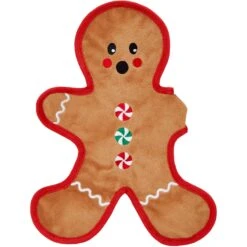Frisco Holiday Gingerbread Man Flat Plush Squeaky Dog Toy -The Pet Haven Shop 233241 PT3. AC SS1800 V1600872370