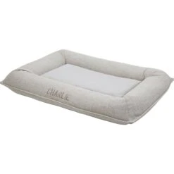 Frisco Orthopedic Personalized Bolster Dog Bed W/Removable Cover, Light Gray -The Pet Haven Shop 234952 PT3. AC SS1800 V1600207355