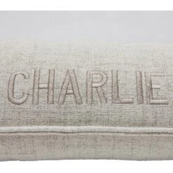 Frisco Orthopedic Personalized Bolster Dog Bed W/Removable Cover, Light Gray -The Pet Haven Shop 234952 PT4. AC SS1800 V1604528532