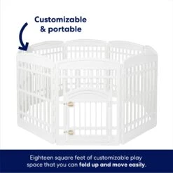 Frisco 8-Panel Plastic Exercise Dog Playpen -The Pet Haven Shop 239693 PT4. AC SS1800 V1671718761
