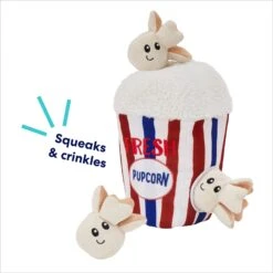 Frisco Zoomies & Chill Popcorn Hide & Seek Puzzle Plush Squeaky Dog Toy -The Pet Haven Shop 241679 PT3. AC SS1800 V1695748440