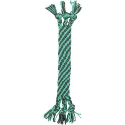 Best Seller 9 Frisco Flat Teal & Gray Braided Rope Squeaky Fetch Dog Toy