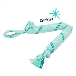 Frisco Double Fun Rope Crinkle Fetch Dog Toy -The Pet Haven Shop 242137 PT2. AC SS1800 V1695748414