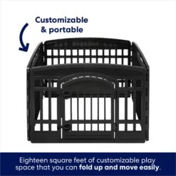 Frisco 4-Panel Dog Exercise Playpen With Door, 24-in -The Pet Haven Shop 244546 PT4. AC SS1800 V1603407098