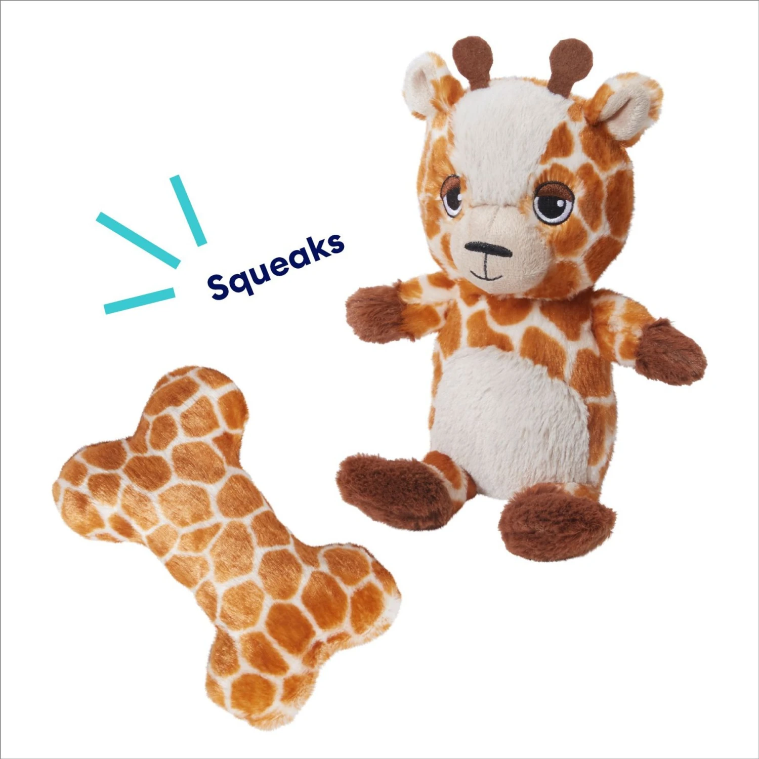 Frisco Giraffe Plush Squeaky Puppy Toy 5 Frisco Giraffe Plush Squeaky Puppy Toy - Image 3