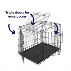 Frisco Heavy Duty All-in-1 Multi-Stage 3 Door Collapsible Wire Dog Crate 15 Frisco Heavy Duty All-in-1 Multi-Stage 3 Door Collapsible Wire Dog Crate -The Pet Haven Shop 247915 PT5. AC SS1800 V1611872190