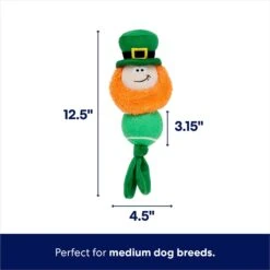 Frisco St. Patrick's Leprechaun Plush With Tennis Ball Squeaky Dog Toy 8 Frisco St. Patrick's Leprechaun Plush With Tennis Ball Squeaky Dog Toy -The Pet Haven Shop 249472 PT1. AC SS1800 V1700243717