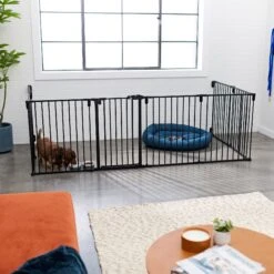 Frisco Steel 8-Panel Configurable Dog Gate & Playpen -The Pet Haven Shop 250603 PT4. AC SS1800 V1615987643