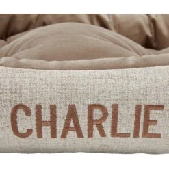 Frisco Rectangular Personalized Bolster Dog Bed W/Removable Cover, Beige, X-Large 13 Frisco Rectangular Personalized Bolster Dog Bed W/Removable Cover, Beige, X-Large -The Pet Haven Shop 252615 PT3. AC SS1800 V1604500013