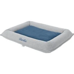 Frisco Orthopedic Personalized Bolster Dog Bed W/Removable Cover, Harbour Blue, Large 12 Frisco Orthopedic Personalized Bolster Dog Bed W/Removable Cover, Harbour Blue, Large -The Pet Haven Shop 252617 PT3. AC SS1800 V1604500002
