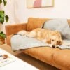 Frisco Faux Linen Personalized Dog & Cat Blanket, Beige, Large -The Pet Haven Shop 252621 MAIN. AC SS1800 V1604672810