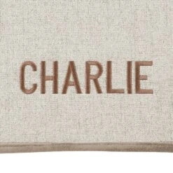 Frisco Faux Linen Personalized Dog & Cat Blanket, Beige, Large -The Pet Haven Shop 252621 PT4. AC SS1800 V1604701616